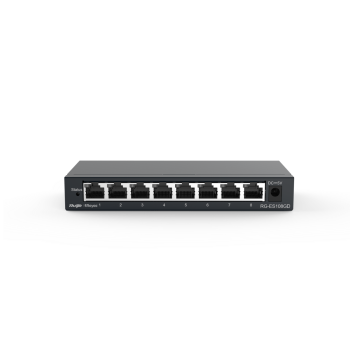 Ruijie RG-ES108GD 8-port 10/100/1000Mbps Unmanaged Non-PoE Switch Front