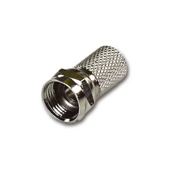 Bag of 100 Screw on F-Connector for Twin Mini Coax Cables.